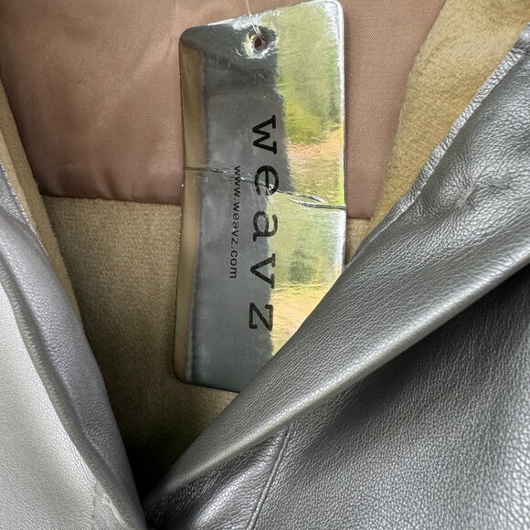 Weavz Metallic Silver Shirt-Jacket NWT - Picture 4 of 5